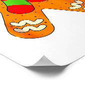 Gingerbread Man Shirt Adult Kids Men Women Cookie Poster (Hoek)