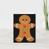 Gingerbread Man Shirt Christmas Cookie Baking Holi Kaart (Voorkant)