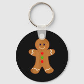 Gingerbread Man Shirt Christmas Cookie Baking Holi Sleutelhanger (Voorkant)