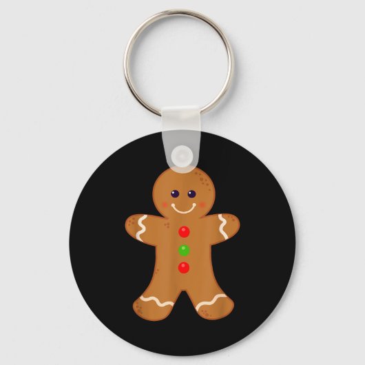 Gingerbread Man Shirt Christmas Cookie Baking Holi Sleutelhanger (Voorkant)