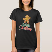 Gingerbread Man Shirt | Kerst T-shirt (Voorkant)