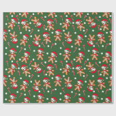 Gingerbread Man skelet Cadeaupapier (Vlak)