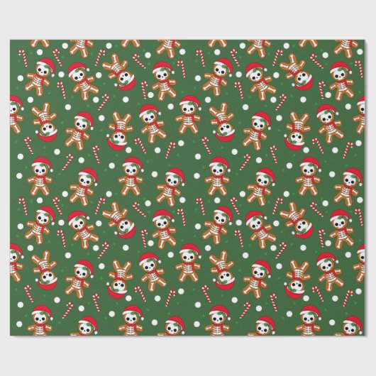 Gingerbread Man skelet Cadeaupapier (Vlak)