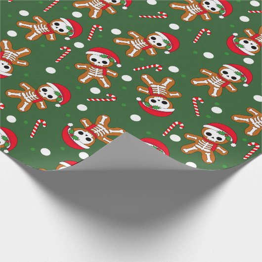 Gingerbread Man skelet Cadeaupapier (Hoek)