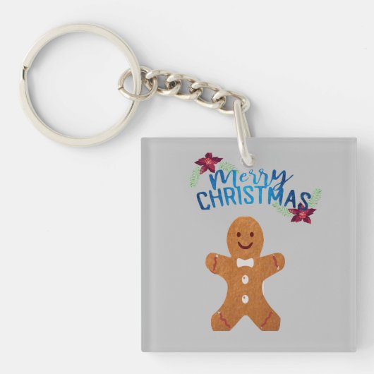 Gingerbread man Sleutelhanger (Voorkant)