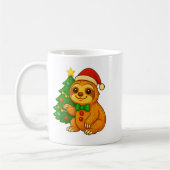 Gingerbread Man Sloth Santa Hat Christmas Tree  Koffiemok (Links)