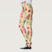 Gingerbread man, Snoep en kerstman hoed Leggings (Links)