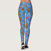 Gingerbread Man,Snoep en lolly Leggings (Achterkant)