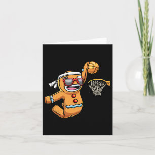 Gingerbread Man spelen Bysketbyll Kerstmis Kaart