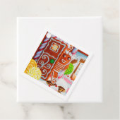 GINGERBREAD MAN Square Gift Labels (In situ)