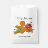 Gingerbread Man Star Cookie Scandi Vrolijk Kerstfe Bedankzakje (Voorkant)