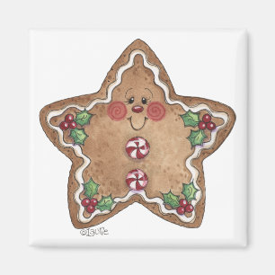 Gingerbread Man Star Magneet