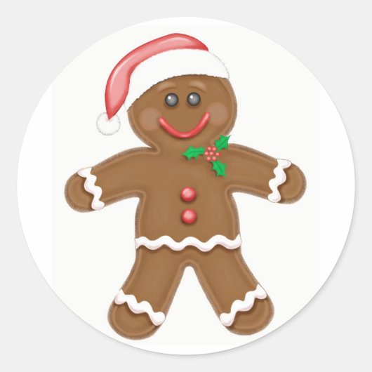 Gingerbread Man Sticker (Voorkant)