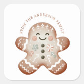 Gingerbread Man Sticker (Voorkant)