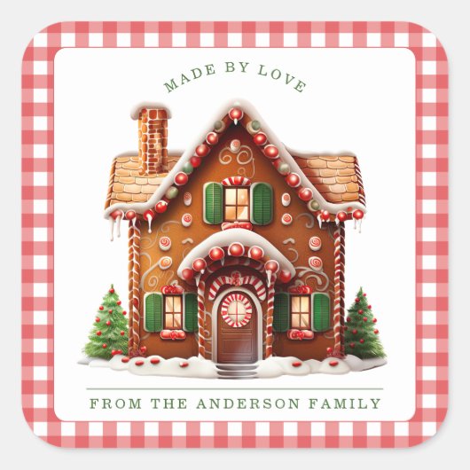 Gingerbread Man Sticker (Voorkant)