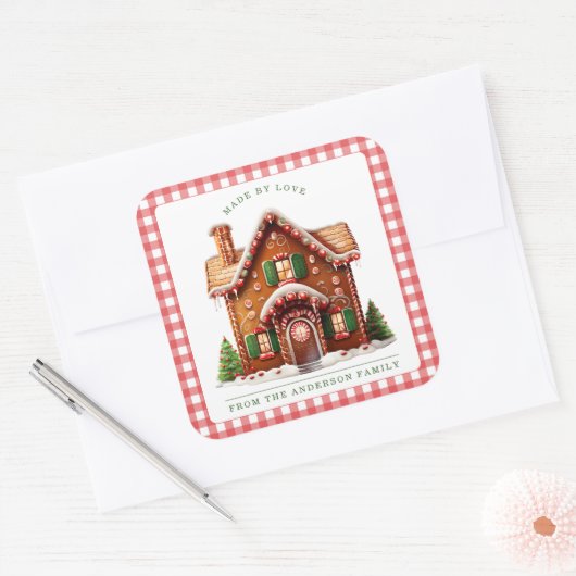 Gingerbread Man Sticker (Envelop)