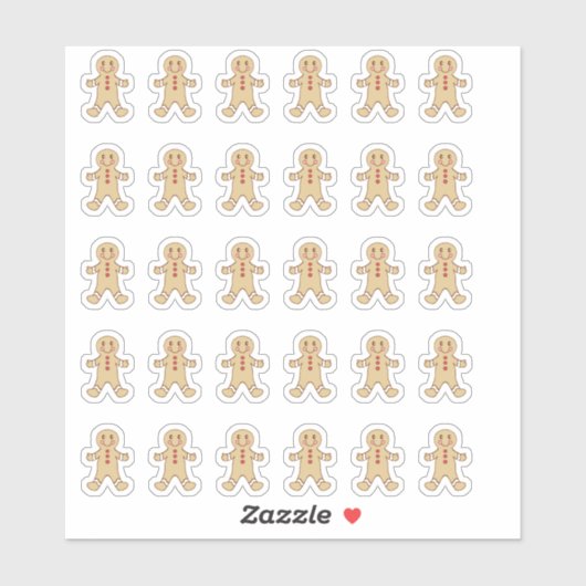 Gingerbread Man Stickers (Vel)