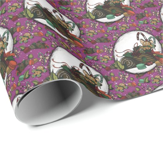 Gingerbread Man- Sugar Plum Cadeaupapier (Rol Hoek)