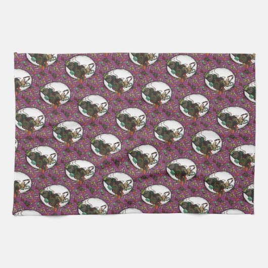 Gingerbread Man- Sugar Plum Theedoek (Horizontaal)