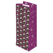 Gingerbread Man- Sugar Plum Wijn Cadeautas (Achterkant Gekanteld)