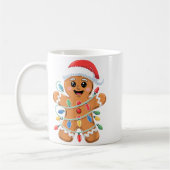 Gingerbread Man Tangled Christmas Lights  Koffiemok (Links)