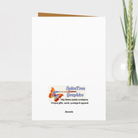 Gingerbread Man Tuxedo Feestdagen Kaart (Achterkant)