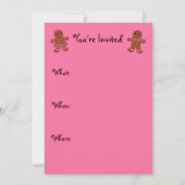 Gingerbread Man uitnodiging (Achterkant)