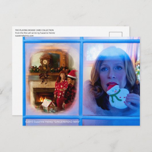 GINGERBREAD MAN Vakantiay Briefkaart (Voorkant / Achterkant)