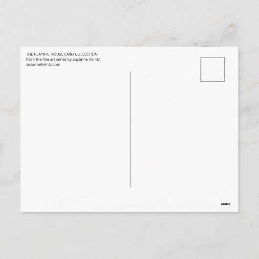 GINGERBREAD MAN Vakantiay Briefkaart (Achterkant)