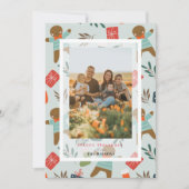 Gingerbread Man Vakantie Fotokaart Kaart (Voorkant)