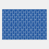 Gingerbread Man Vakantie Inpakpapier Vel (Voorkant 3)