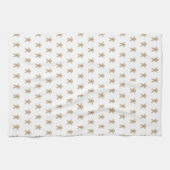 Gingerbread man vakantie kerstpatroon theedoek (Horizontaal)