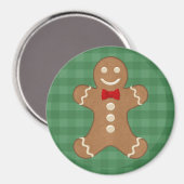 Gingerbread Man Vakantie Magneet (Voorkant / Achterkant)