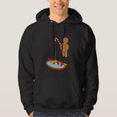 Gingerbread Man Vist met een gummy worm Hoodie (Voorkant)