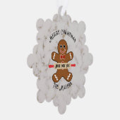 Gingerbread Man Voedsel Gift Papier Ornament Gift  (Rechts)