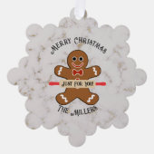Gingerbread Man Voedsel Gift Papier Ornament Gift  (Voorkant)
