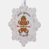 Gingerbread Man Voedsel Gift Papier Ornament Gift  (Links)