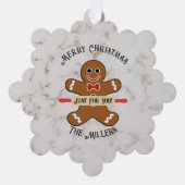 Gingerbread Man Voedsel Gift Papier Ornament Gift  Kaart (Voorkant)
