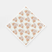 Gingerbread man, vrouw en kerstboom servet (Hoek)