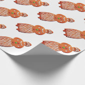 Gingerbread man vrouw koekje oma cadeaupapier (Hoek)