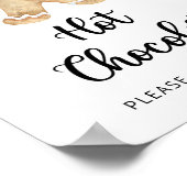 Gingerbread man - Warme chocolade bar Poster (Hoek)