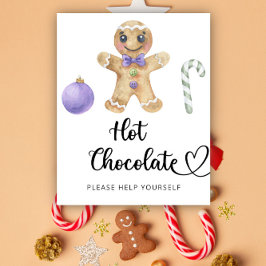 Gingerbread man - Warme chocoladereep Poster