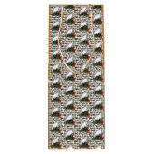 Gingerbread Man Wijn Cadeautas (Achterkant)