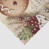 Gingerbread Man Winter Christmas Tissue Paper Tissuepapier (Detail)