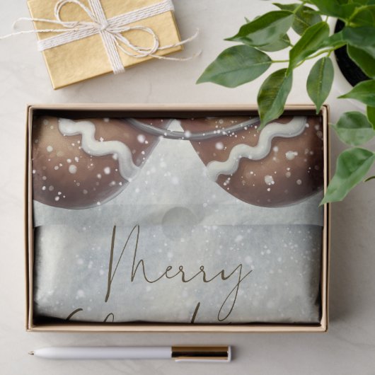 Gingerbread Man Winter Christmas Tissuepapier (Geschenk)