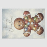 Gingerbread Man Winter Christmas Tissuepapier<br><div class="desc">Gingerbread Man Winter Christmas</div>