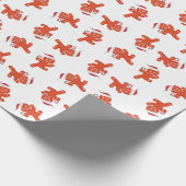 Gingerbread man wrapping papier Kerst papier (Hoek)
