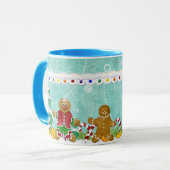 Gingerbread Mannen, Gingerbread Mensen Koffie Cup Mok (Voorkant links)