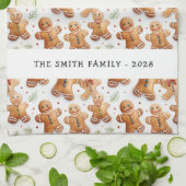 Gingerbread Mannen Leuke Nieuwigheid All-Over Prin Theedoek (Gevouwen)