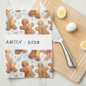 Gingerbread Mannen Leuke Nieuwigheid All-Over Prin Theedoek (Quarter Fold)